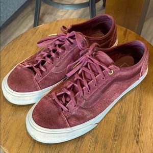 Maroon Suede Vans